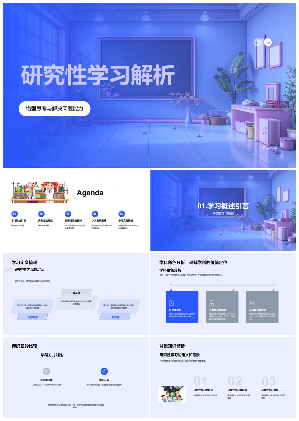 研究性学习教育活动培养解决问题能力PPT模板