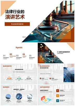 法律行业演讲艺术锻造职场信任影响力PPT模板