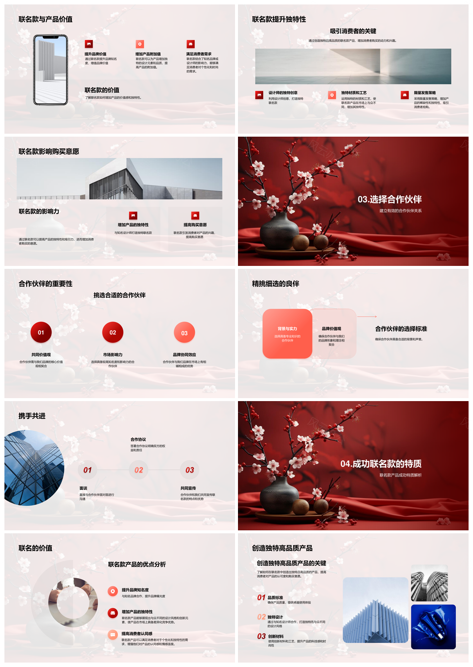 联名款春节营销策略品牌合作提升价值感促购PPT模板
