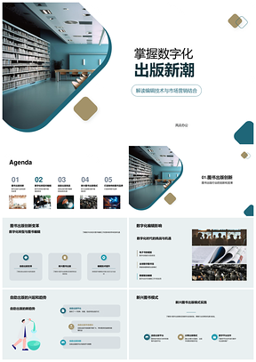 图书出版数字化转型创新实践案例PPT模板