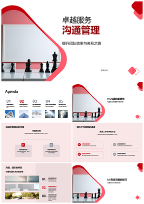卓越服务沟通技巧与团队管理策略PPT模板