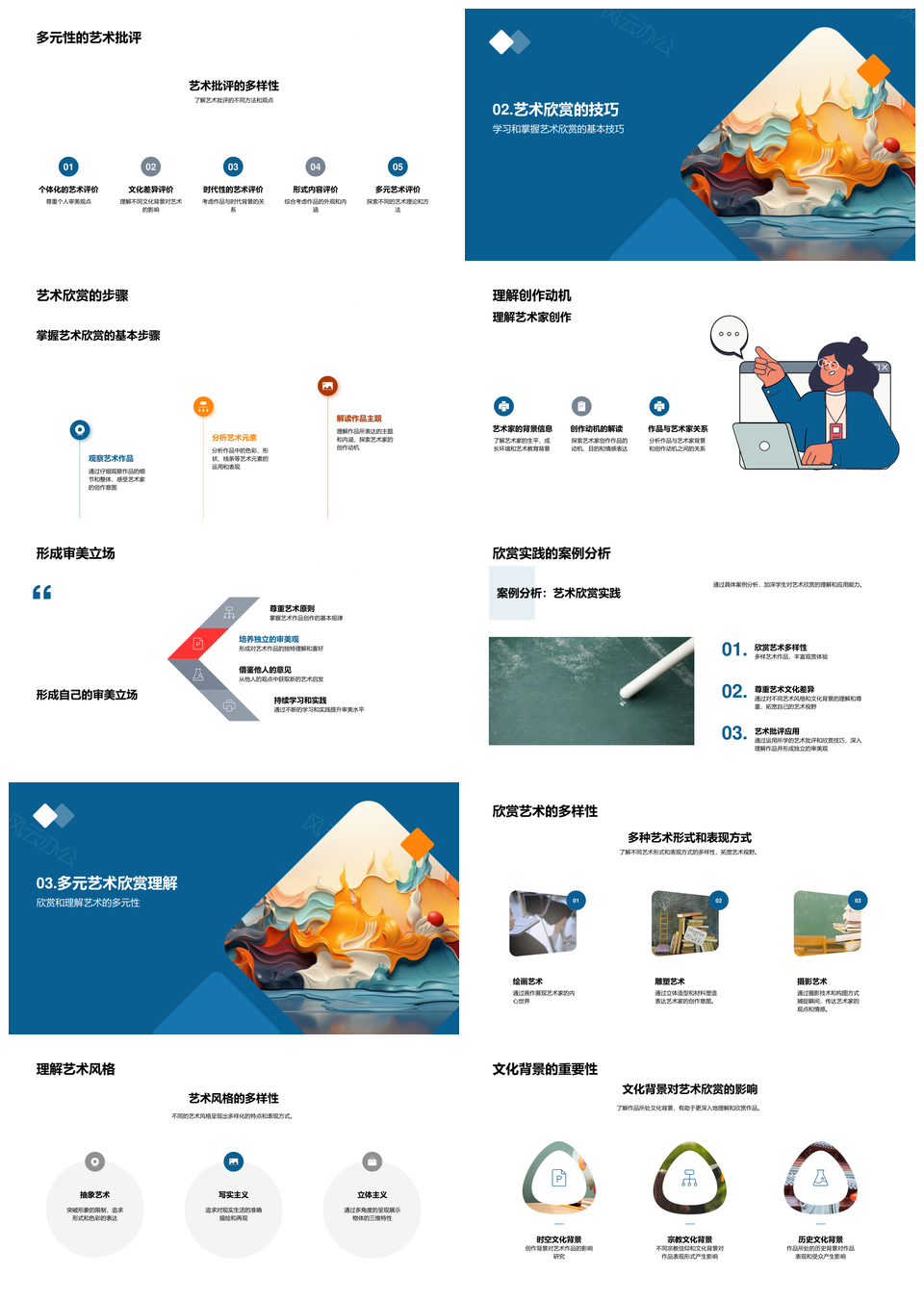 高二美术鉴赏批评与多元审美立场PPT模板