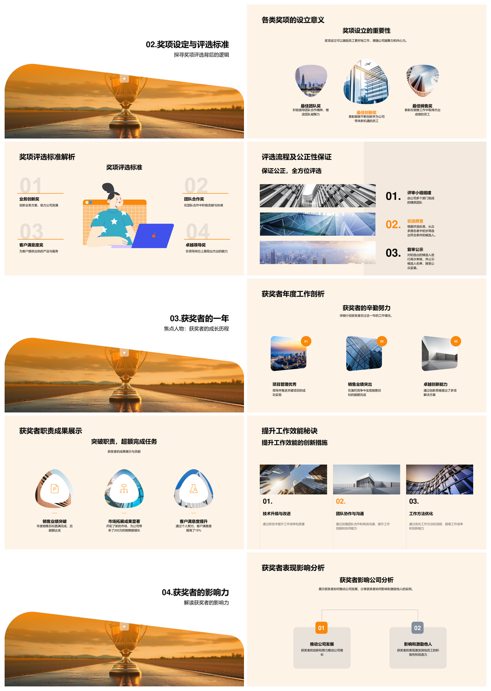 荣耀金杯铭刻公司业务增长挑战应对里程碑PPT模板