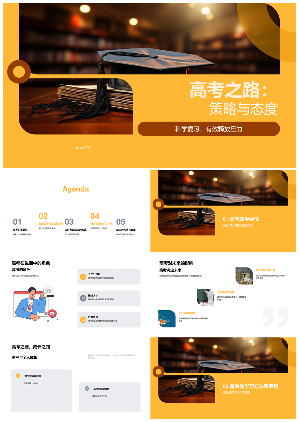 高考科学策略与积极态度助力成长PPT模板
