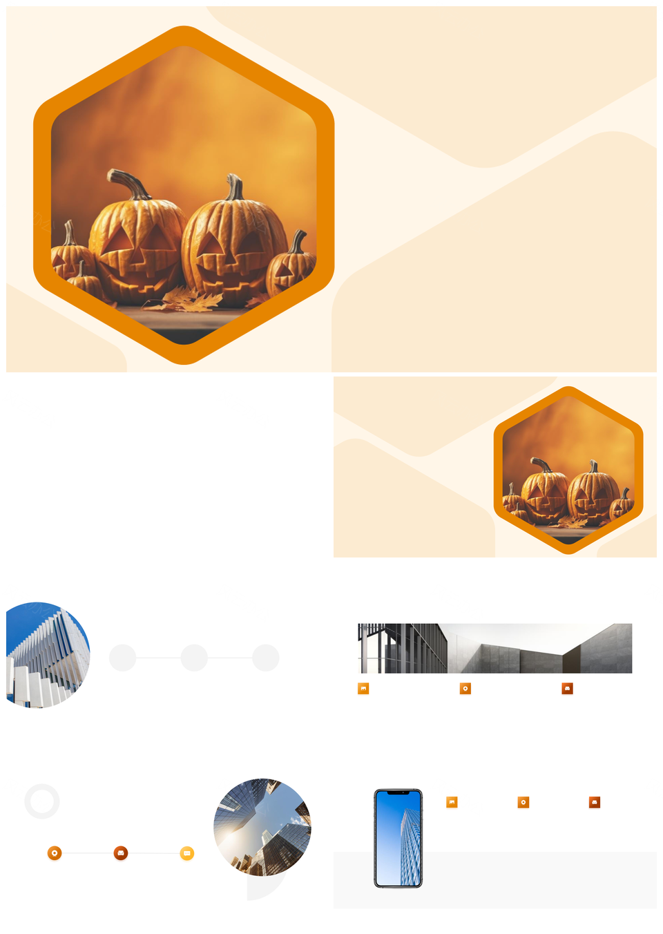 万圣节恐怖电影元素象征与影史生活恐惧解析PPT模板