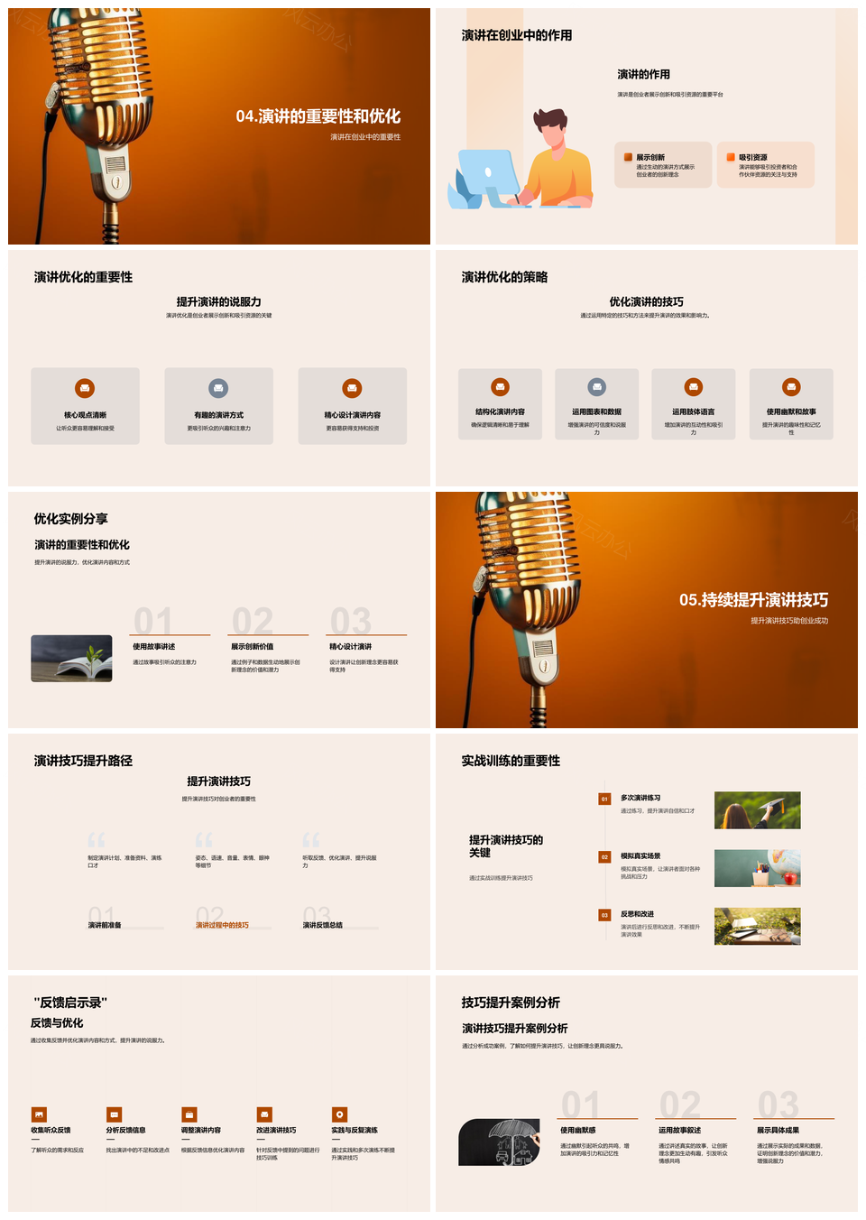 创新之路创业培训师演讲技巧沟通挑战PPT模板