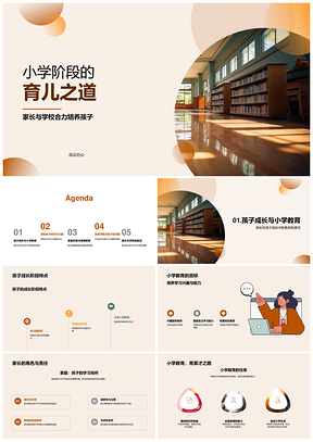 家校共育培养学习习惯优环境PPT模板
