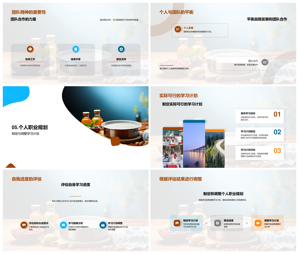 厨师职业规划与技能提升成长之路PPT模板