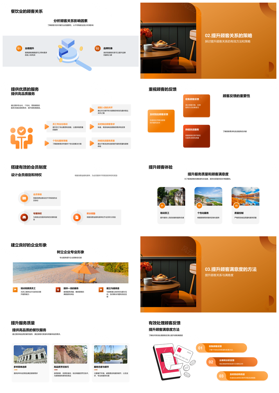餐饮业顾客关系管理忠诚度与服务质量PPT模板
