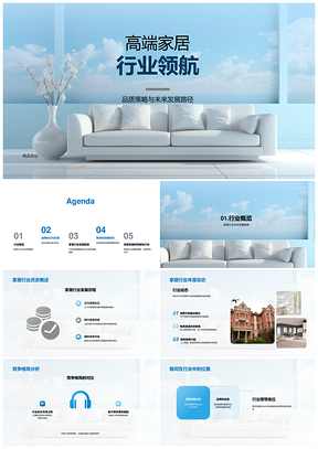 高端家居行业品质策略与未来发展路径PPT模板