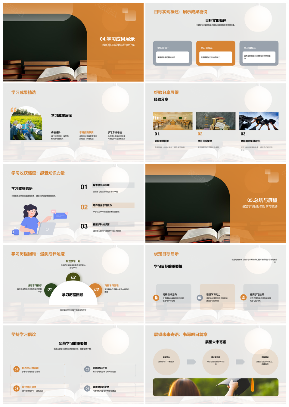 学习策略目标克服困难开拓成果PPT模板