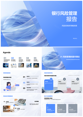 银行风险管理新策略与风险防控能力探索PPT模板