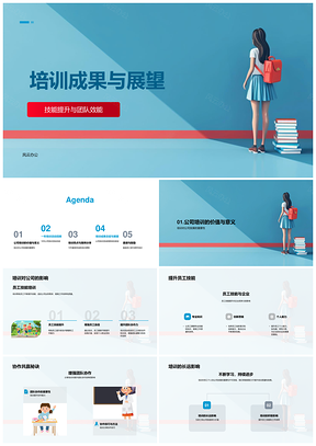 年度培训成果技能提升团队效能公司发展PPT模板