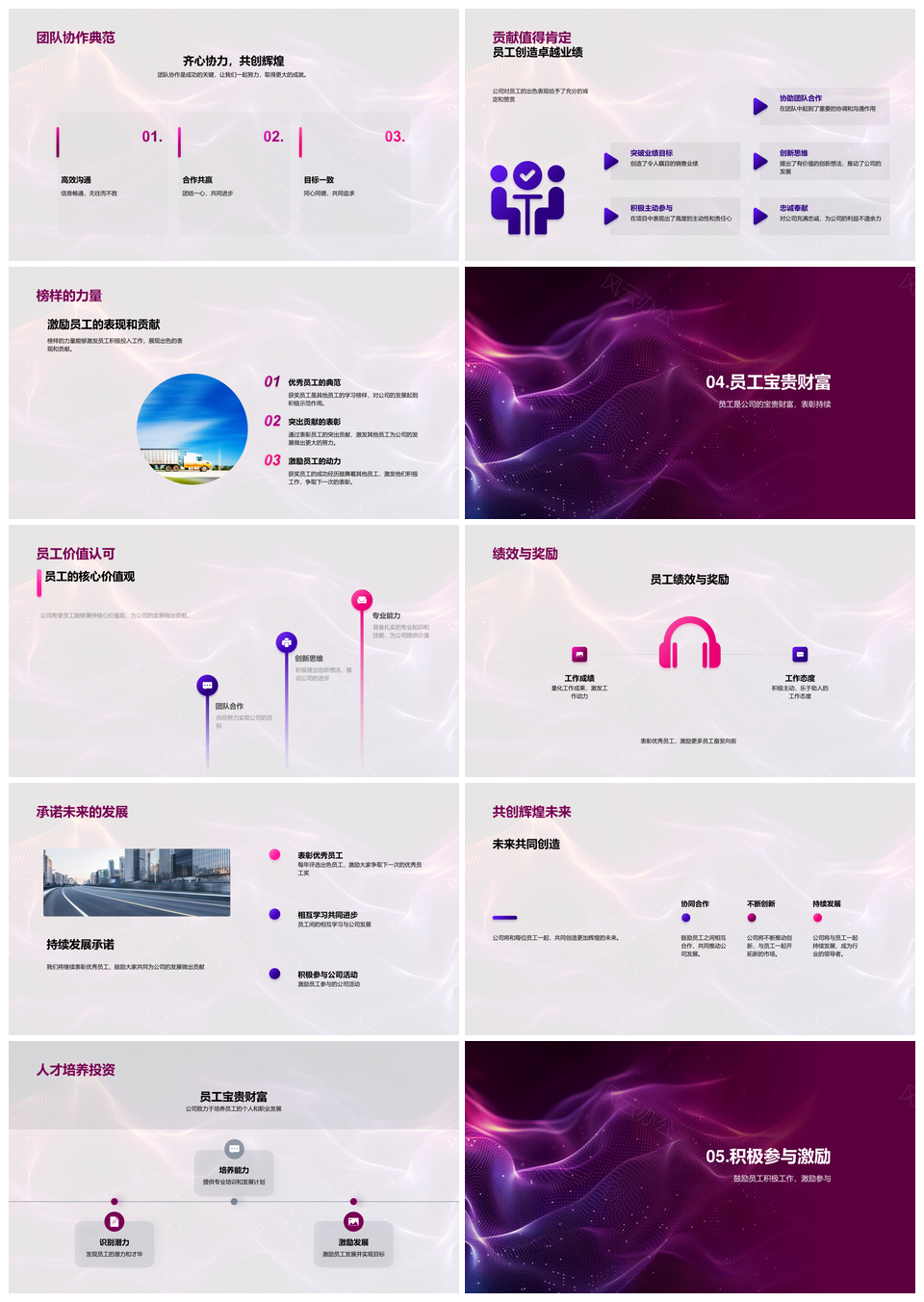 核心价值观员工表彰评选标准助力公司发展PPT模板