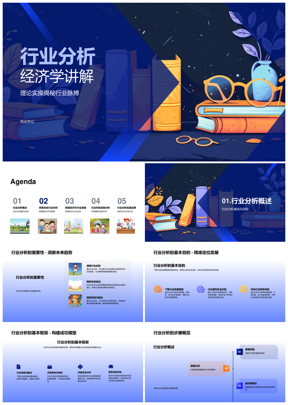 行业经济分析供需宏观全球市场规模竞态投资PPT模板