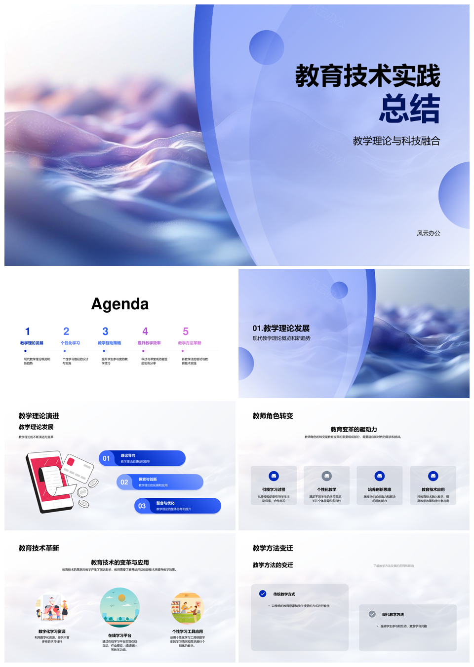 教育技术驱动个性化教学实践发展PPT模板