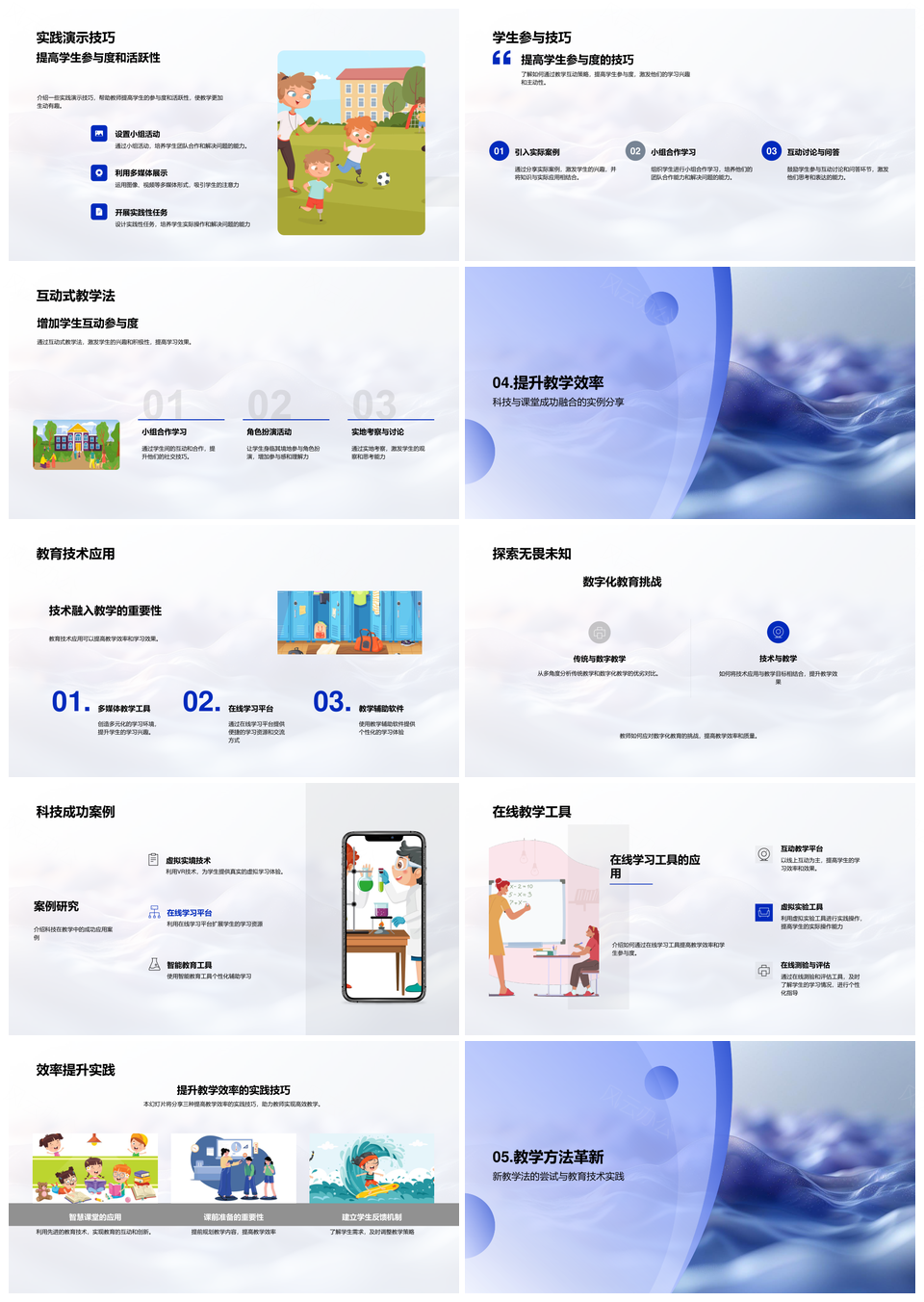 教育技术驱动个性化教学实践发展PPT模板