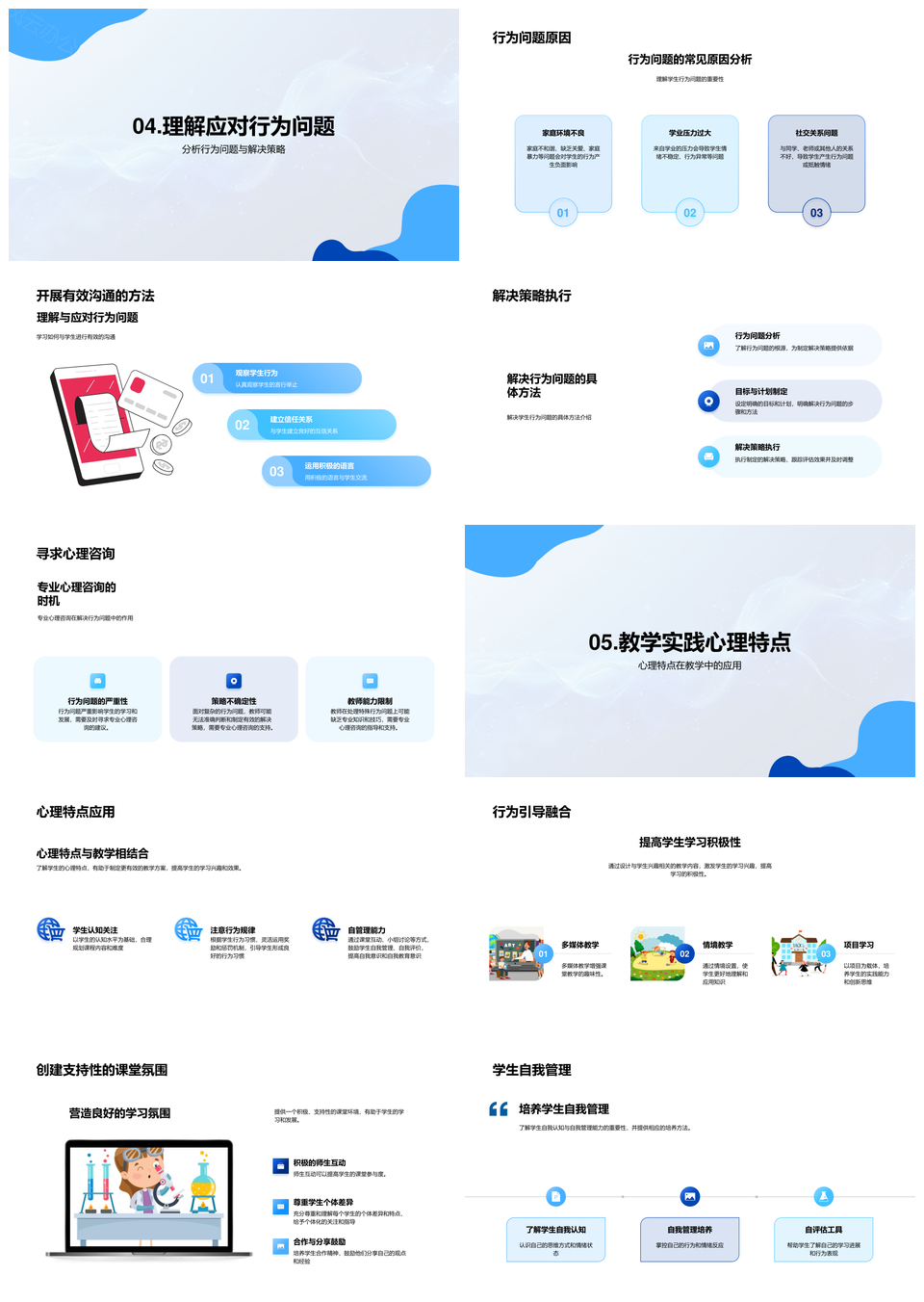 新教师行为指导训练指南PPT模板