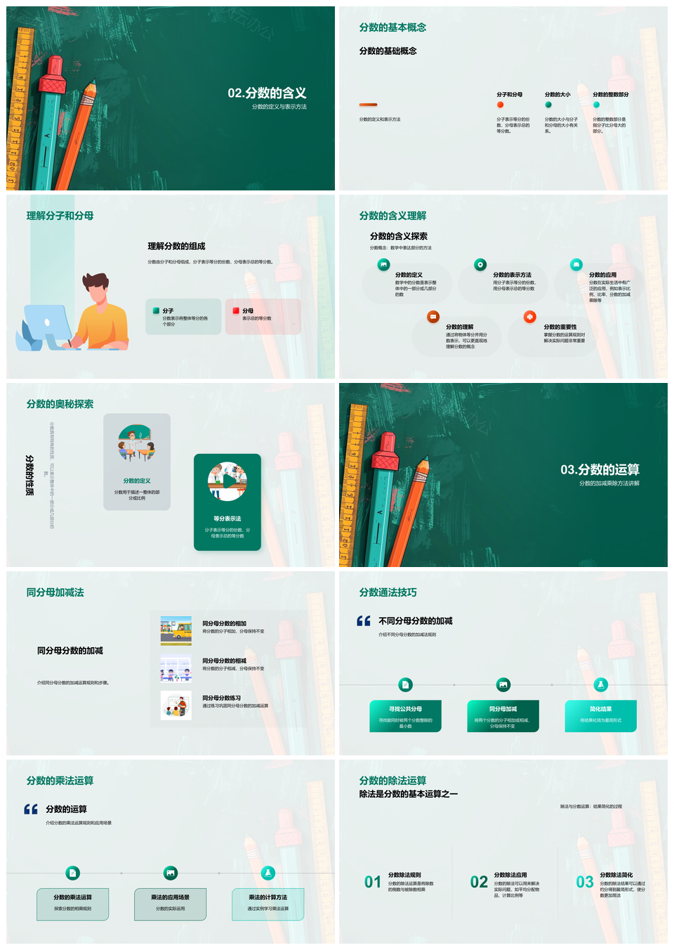 四年级分数基本运算教学课件