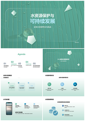 全球水资源保护与可持续发展挑战PPT模板