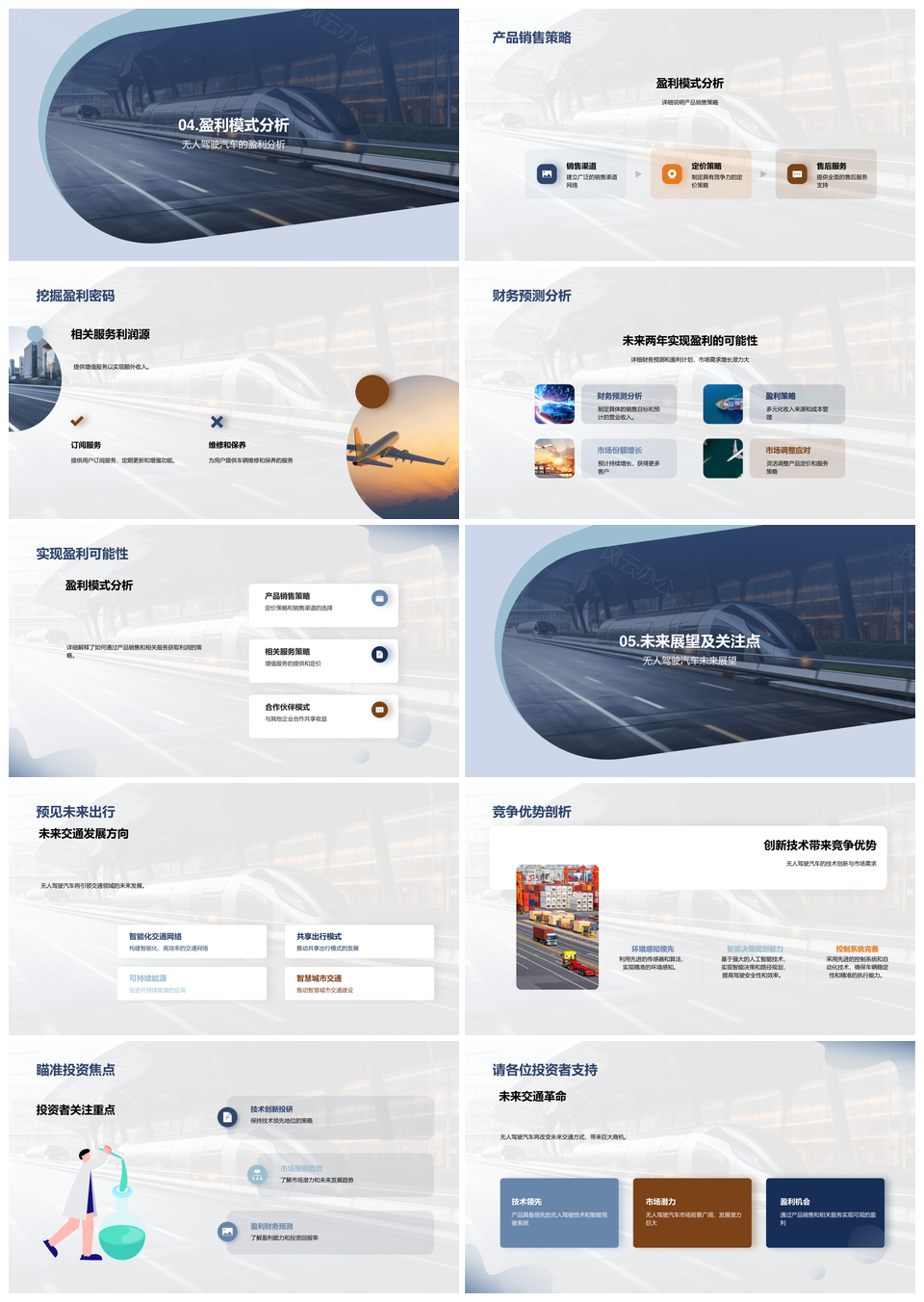 无人驾驶技术创新驶向未来市场机遇PPT模板