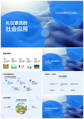 礼仪素质社会应用与文化融入实践途径PPT模板