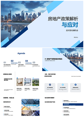 2025房地产政策变化解析与开发商应对策略PPT模板