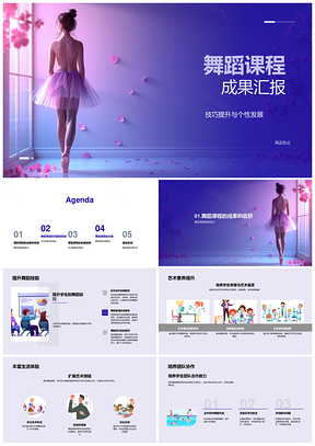2025舞蹈课程成果展示技巧个性艺术素养多元教学潜力挖掘PPT模板