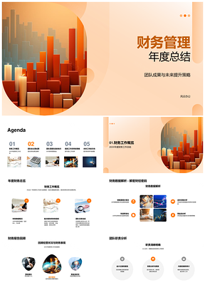 2025财务管理年度团队成果总结与提升策略PPT模板