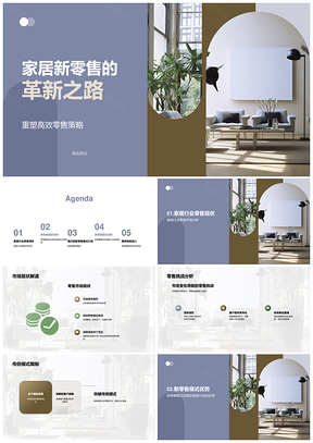 家居新零售重塑行业零售策略PPT模板