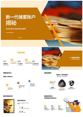 新一代储蓄账户理财风控与利率优惠解析PPT模板