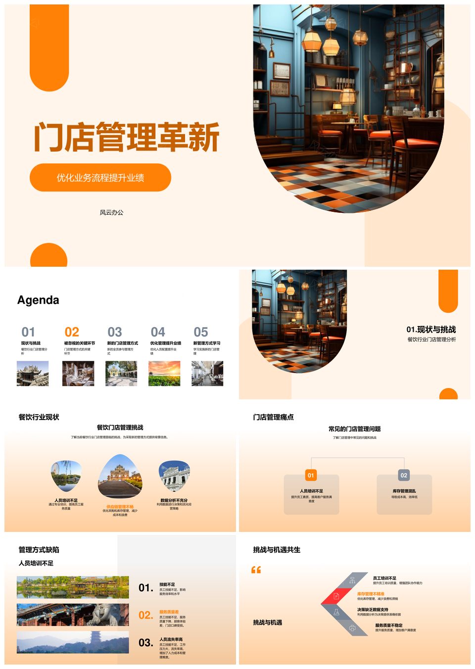 餐饮门店管理革新优化流程提升业绩PPT模板