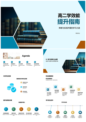 高二高效学习策略时间管理记忆法深度交互PPT模板