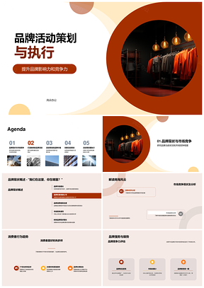 品牌活动策划执行现状与消费者趋势时尚服装项目PPT模板