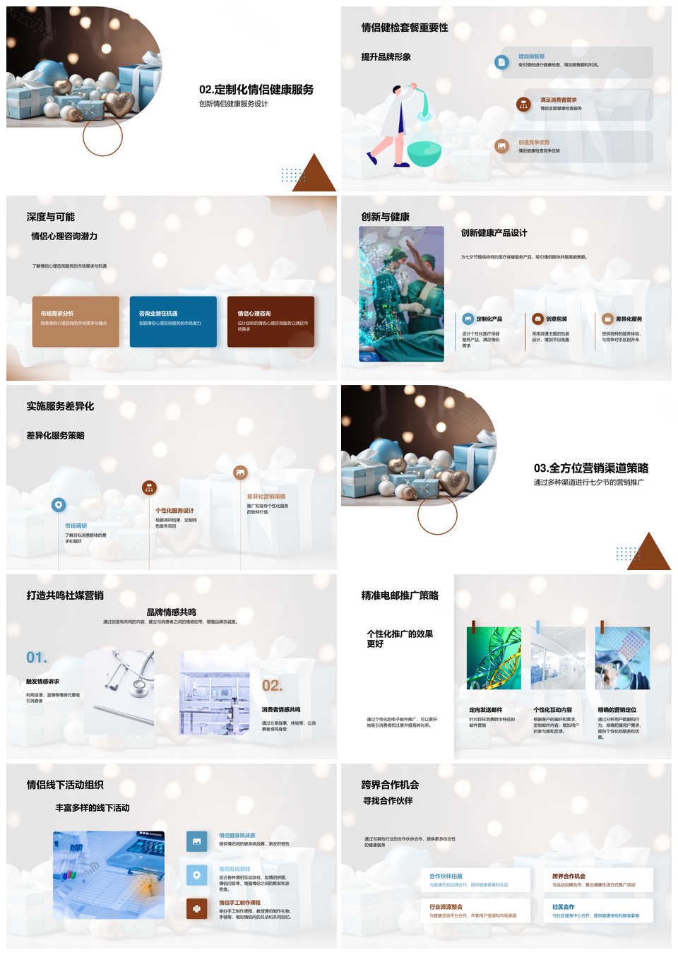 七夕健康服务创新策略助推医疗保健销售PPT模板