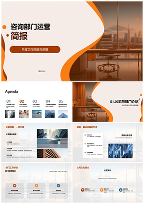 咨询部门XYZABC项目优化流程工作简报PPT模板