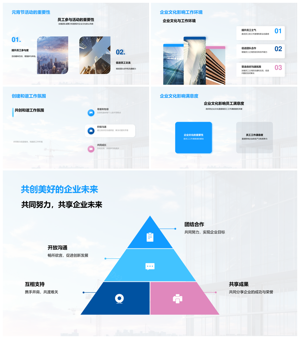 企业元宵汤圆灯笼活动凝聚团队文化PPT模板