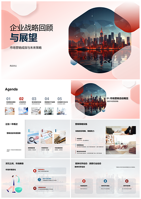 企业战略市场营销未来策略竞争环境分析PPT模板