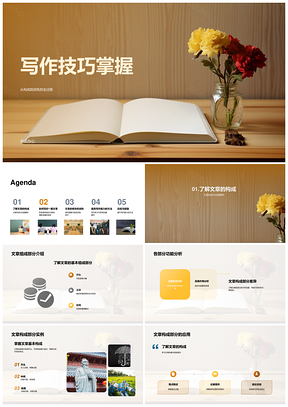 写作技巧练习思考阅读润色指南PPT模板