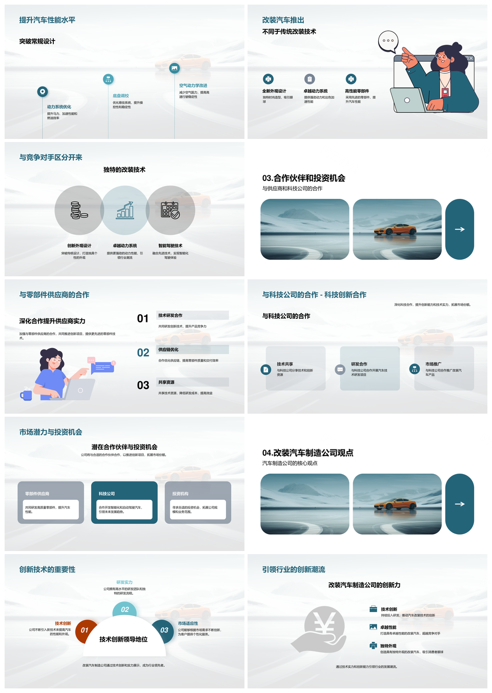 汽车改装技术创新驱动行业竞争格局PPT模板