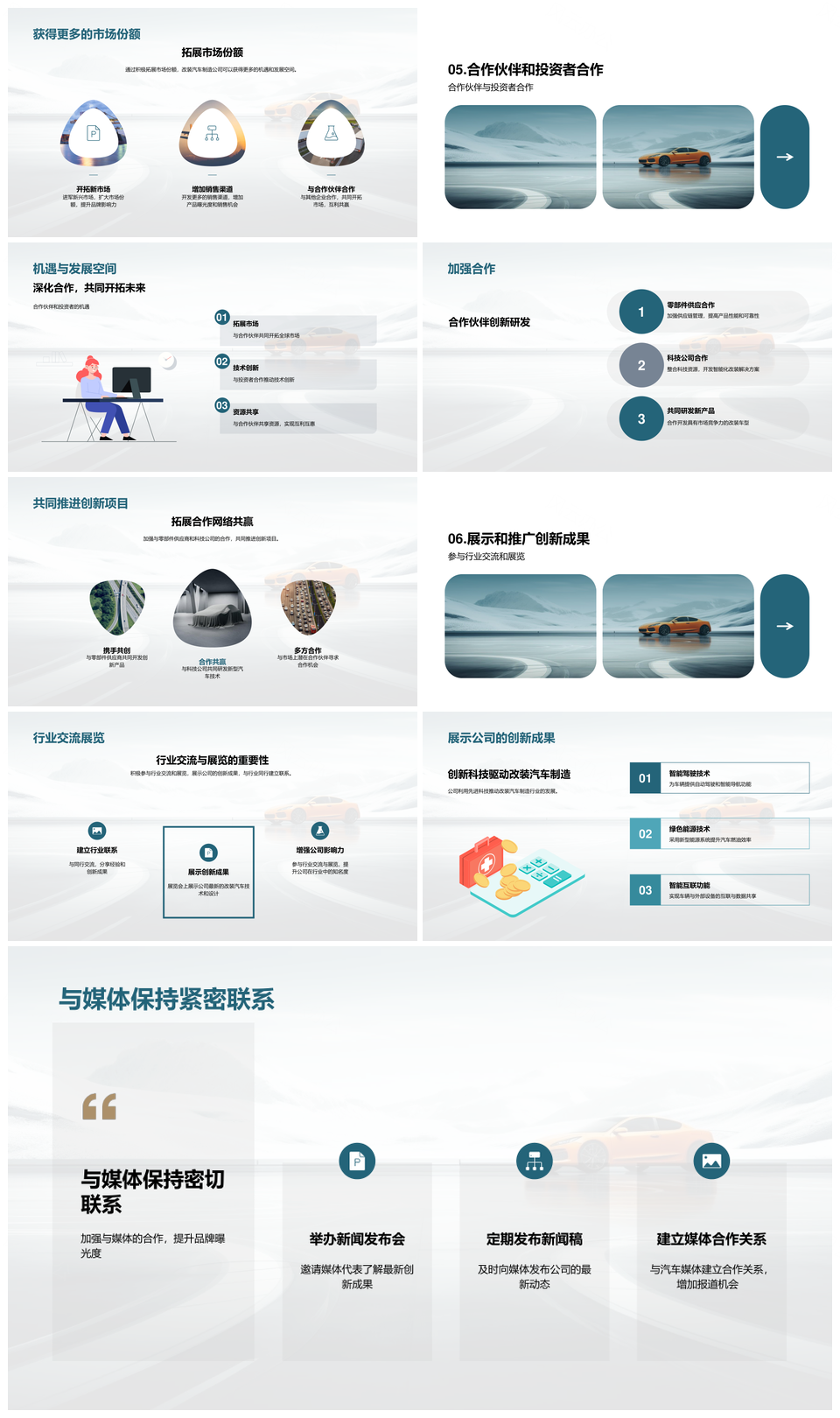 汽车改装技术创新驱动行业竞争格局PPT模板