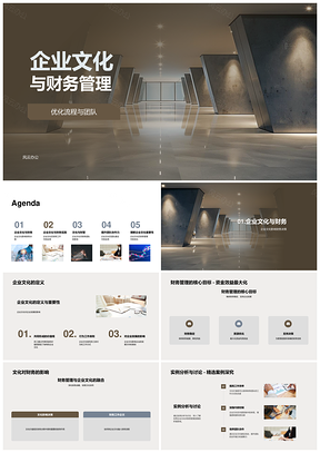 企业文化引领财务流程优化与风控合规建设PPT模板