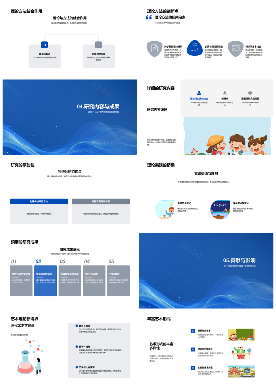 艺术学交融创新研究趋势及社会影响PPT模板