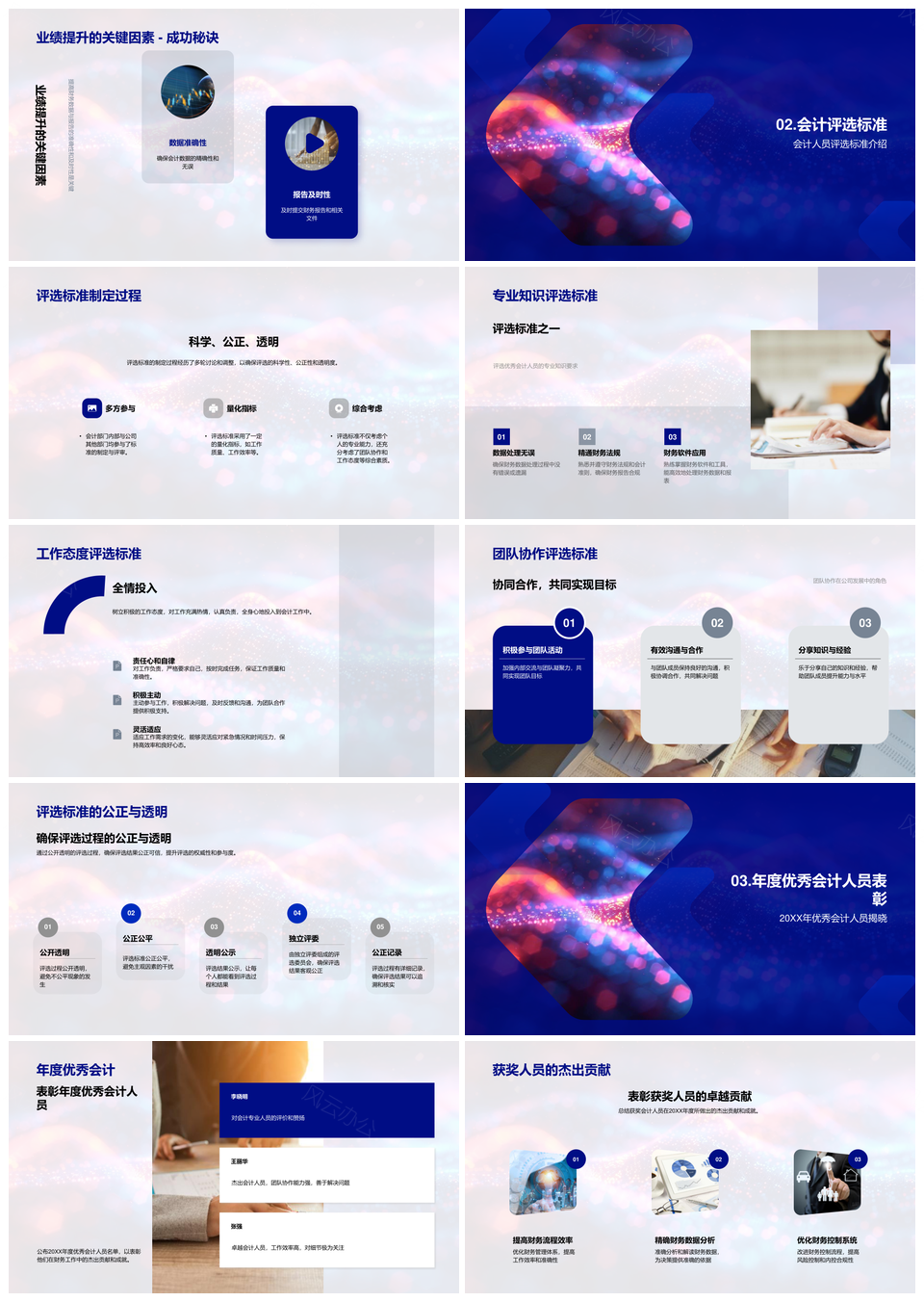 2025会计年度总结评选激励财务数据分析业绩提升专业PPT模板
