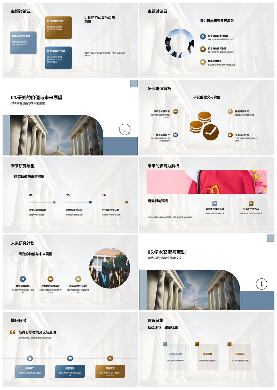 哲学研究理论方法创新与古希腊主题展望PPT模板