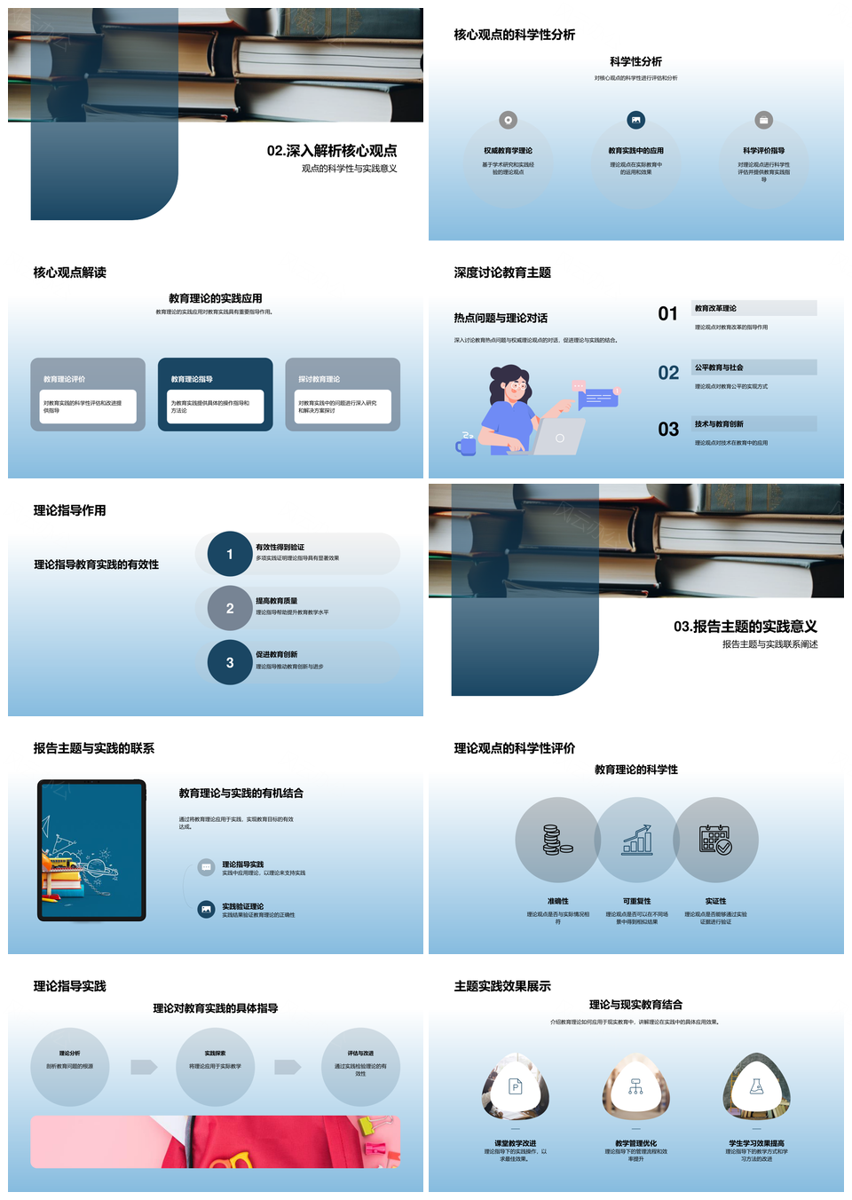 教育热点现状理论解析资源均衡趋势探讨PPT模板