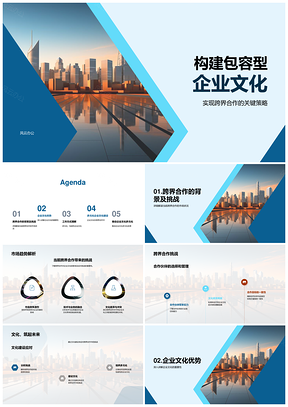 构建企业多元包容文化跨界应对趋势挑战PPT模板
