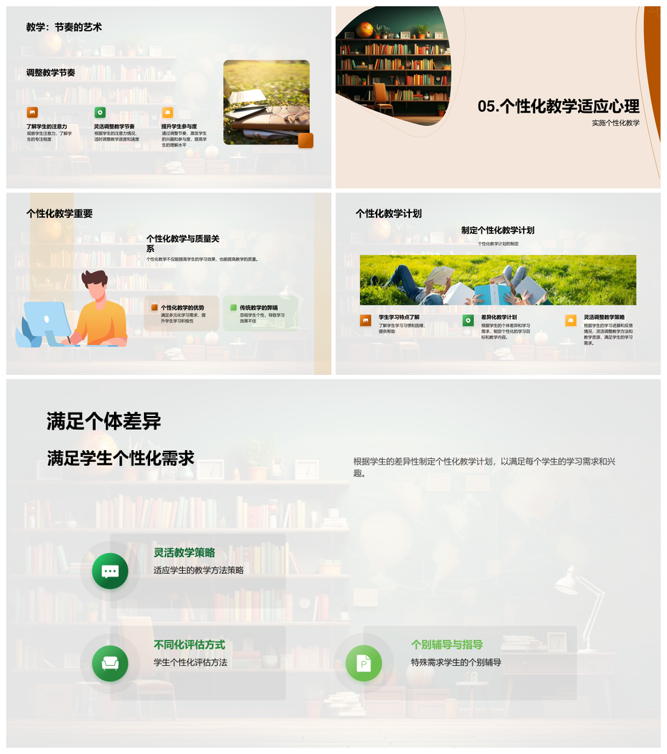 儿童心理发展导向个性化教学策略PPT模板