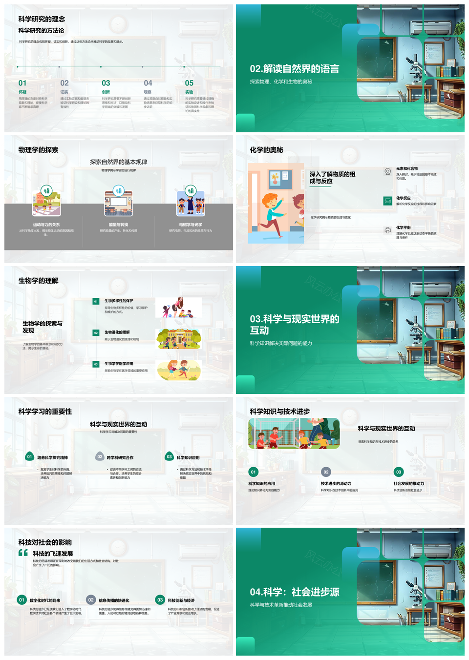科学探索与大学科研驱动社会进步PPT模板