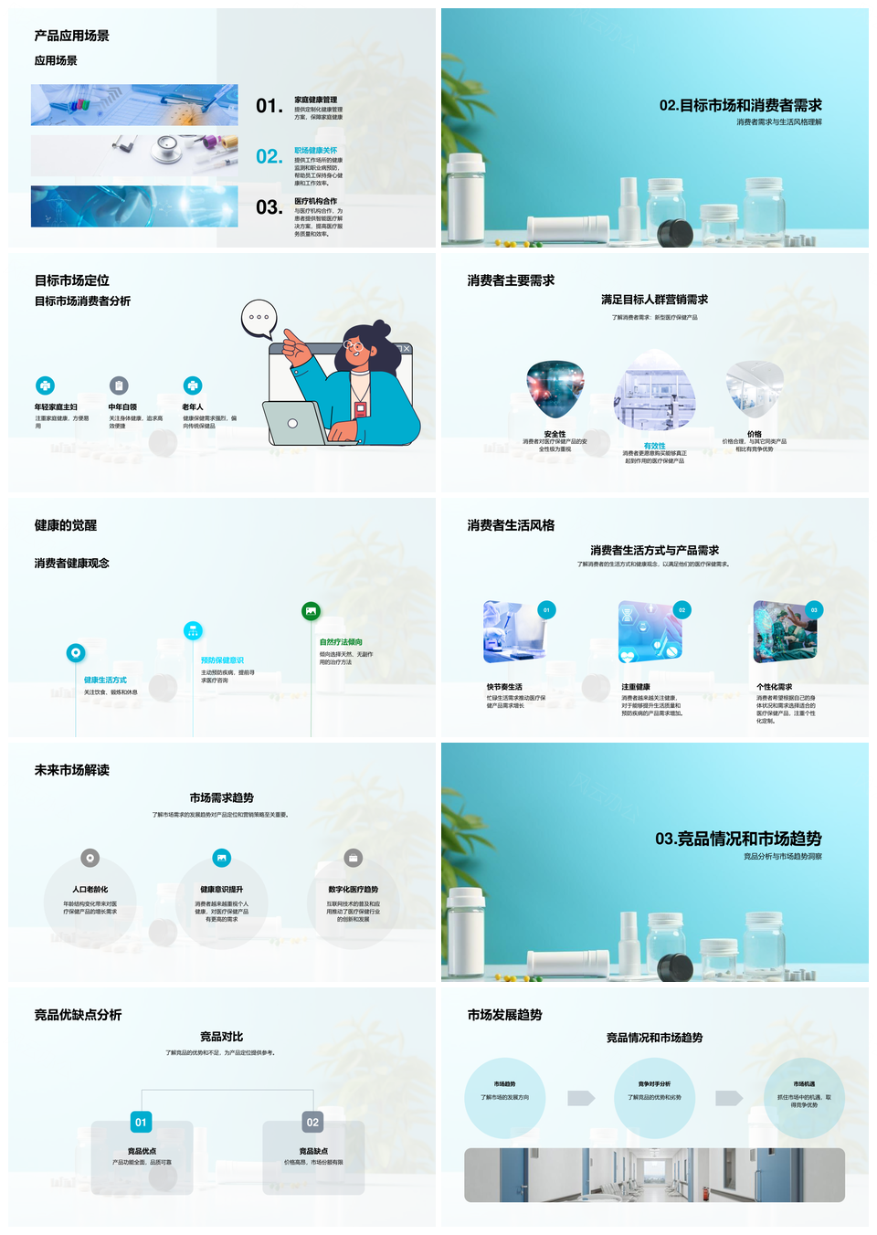 医保产品安全便利优势赢市场消费需求PPT模板